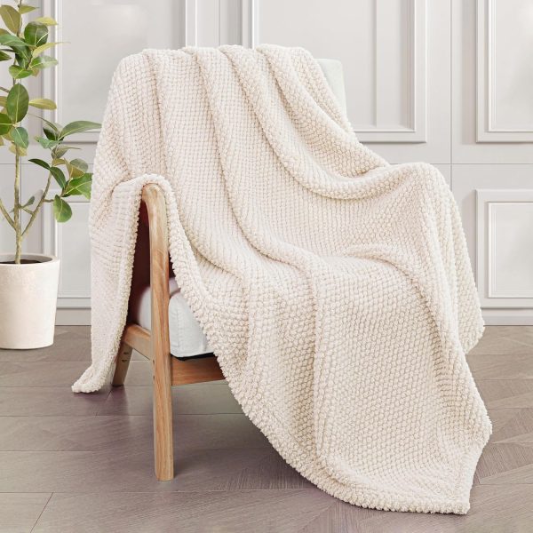 Extra Large Fuzzy Fleece Throw Blanket for Couch