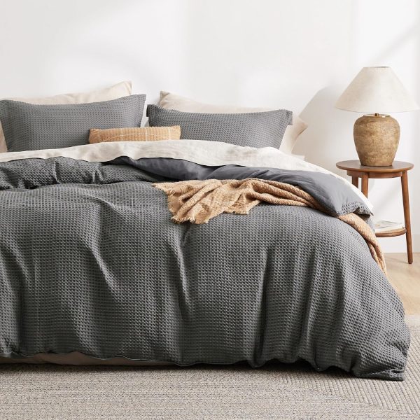 Luxury Waffle Duvet Cover King Size