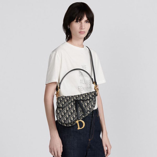 DIOR SADDLE BAG WITH STRAP - Image 9