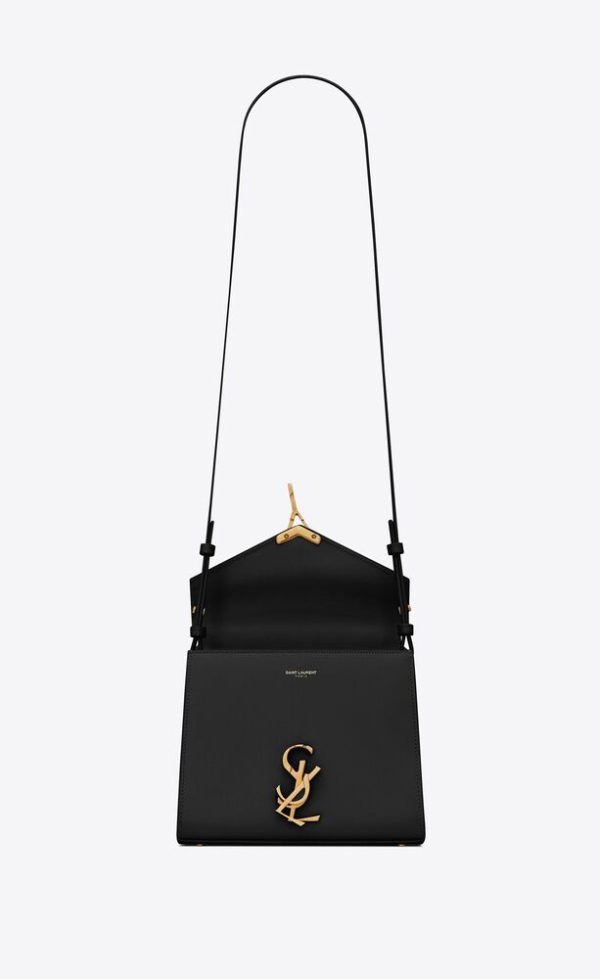 SAINT LAURENT CASSANDRA MINI TOP HANDLE BAG IN GRAIN DE POUDRE EMBOSSED LEATHER - Image 5