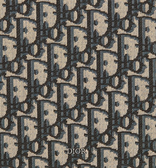 DIOR A5 Pouch Beige and Black Oblique Jacquard - Image 3