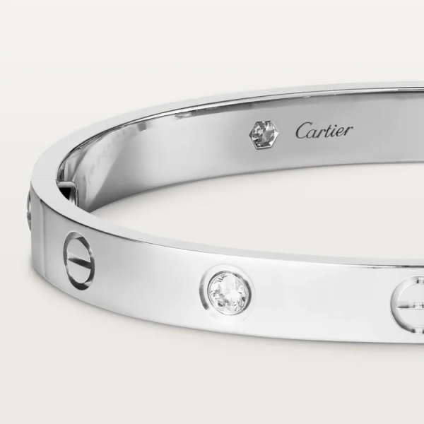 CARTIER LOVE BRACELET, 4 DIAMONDS - Image 6