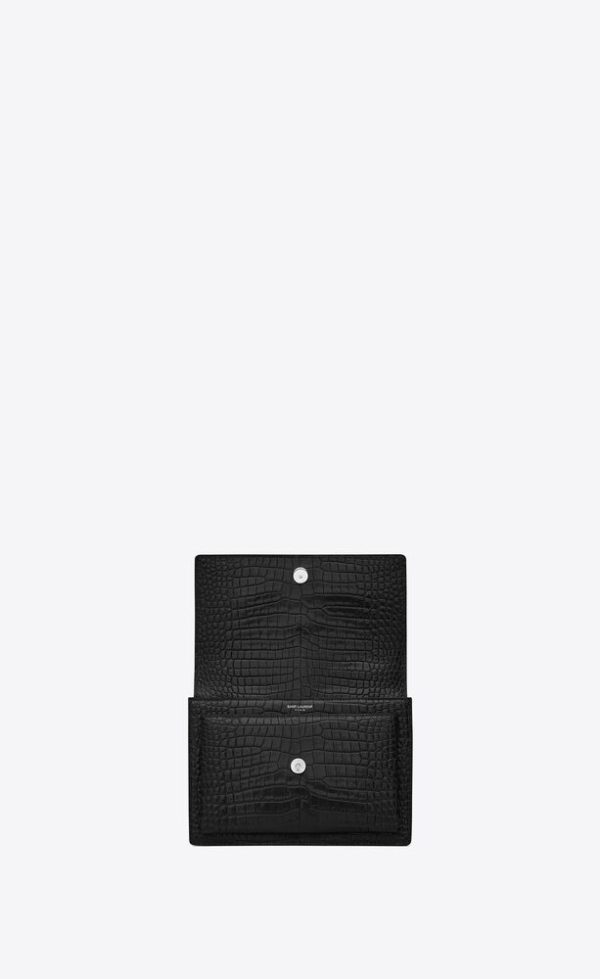 SAINT LAURENT SUNSET MEDIUM IN CROCODILE-EMBOSSED LEATHER - Image 3