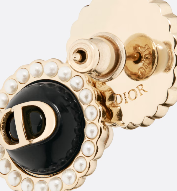 DIOR Petit CD Baroque Stud Earrings - Image 4