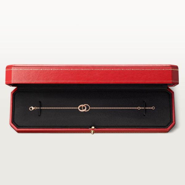 CARTIER LOVE BRACELET, HALF-PAVED WITH DIAMONDS 18K ROSE GOLD - Image 4