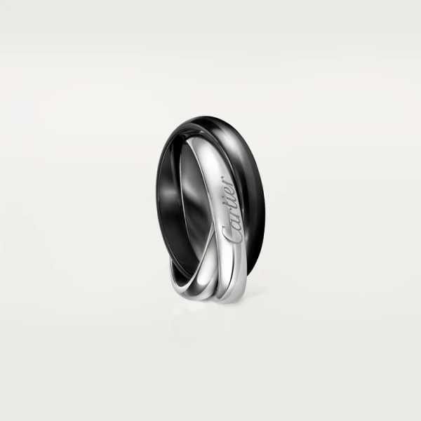 CARTIER TRINITY RING, CLASSIC CERAMIC - Image 2