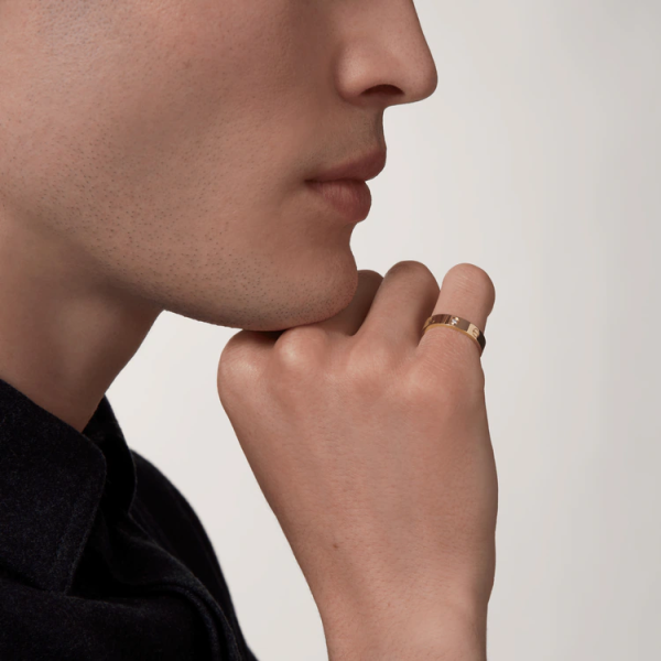CARTIER LOVE WEDDING BAND, 1 DIAMOND - Image 9