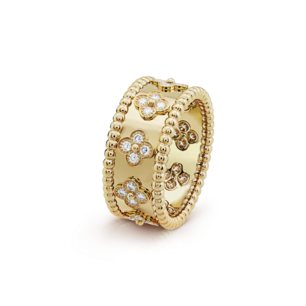 Van Cleef & Arpels Perlee clovers ring, small model