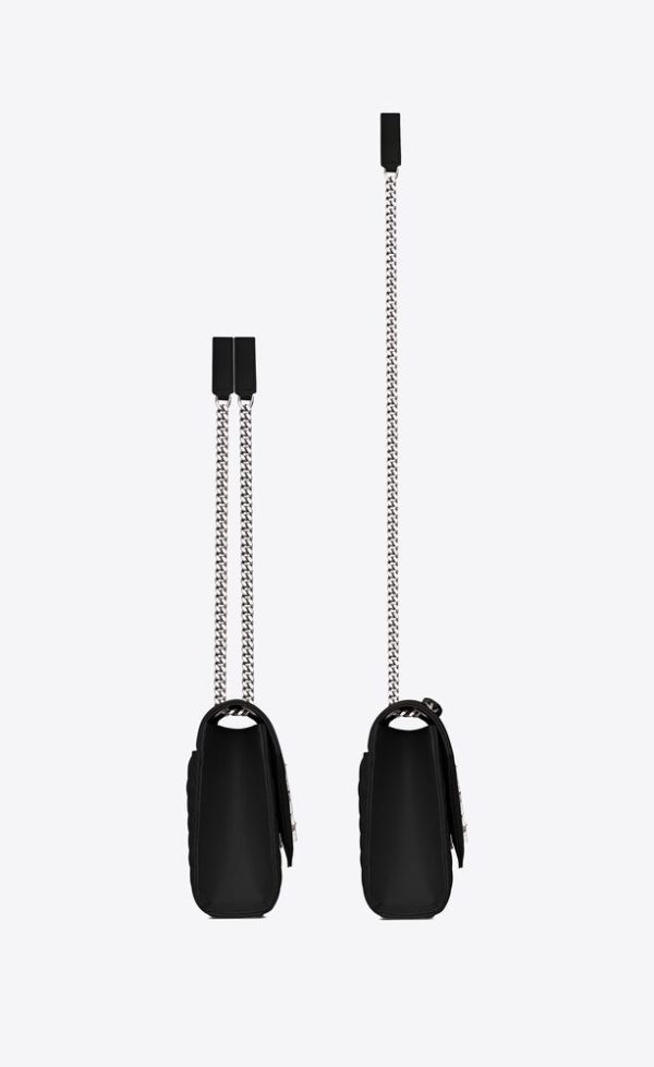 SAINT LAURENT ENVELOPE MEDIUM IN QUILTED GRAIN DE POUDRE EMBOSSED LEATHER - Image 5