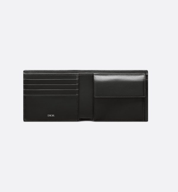 DIOR Bifold Wallet  Black CD Diamond Canvas - Image 2