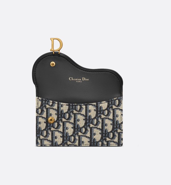 DIOR Saddle Cosmos Zipped Card Holder - Image 4