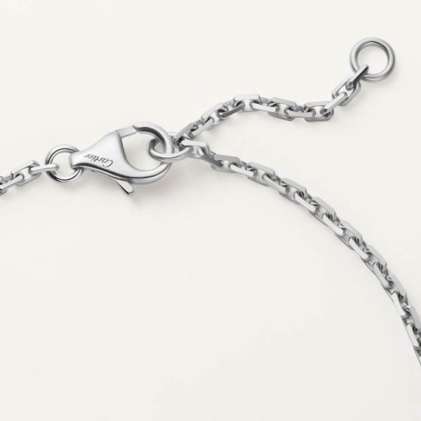 CARTIER LOVE BRACELET, HALF-PAVED WITH DIAMONDS 18K WHITE GOLD - Image 3