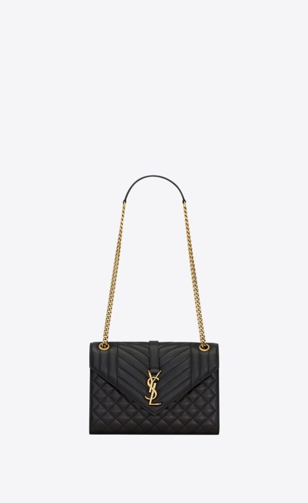 SAINT LAURENT ENVELOPE MEDIUM IN MATELASSÉ LAMBSKIN