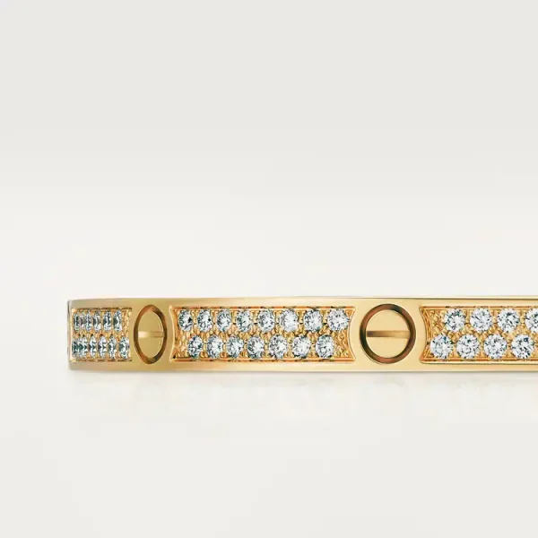 CARTIER LOVE BRACELET, SMALL MODEL, PAVED - Image 3