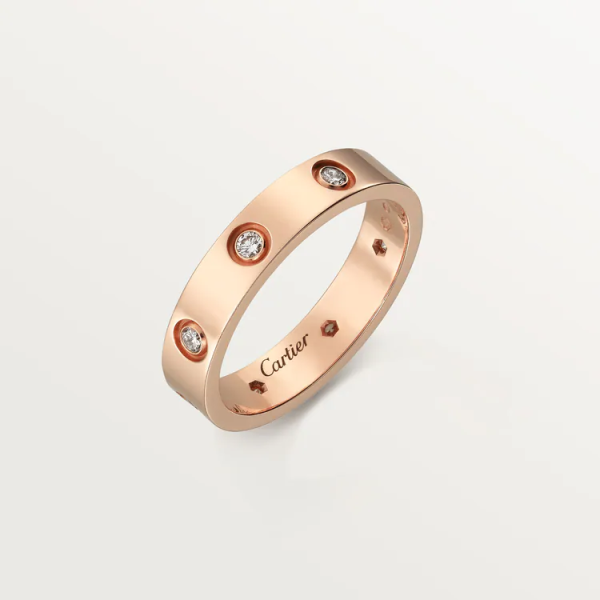CARTIER LOVE WEDDING BAND, 8 DIAMONDS - Image 2