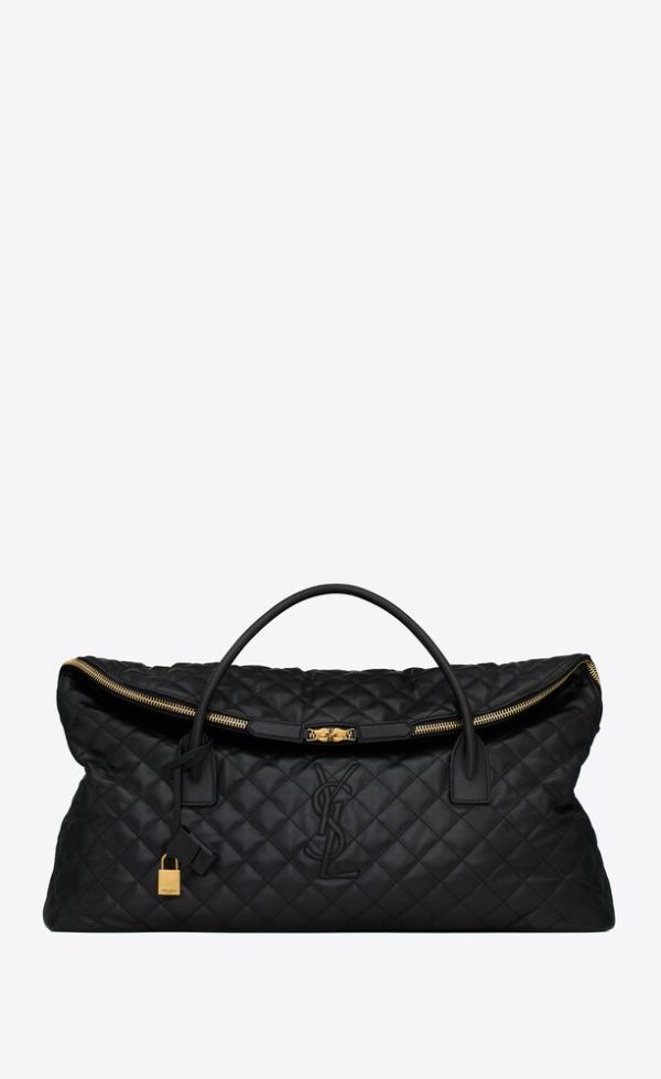 SAINT LAURENT ES GIANT TRAVEL BAG IN QUILTED LEATHER