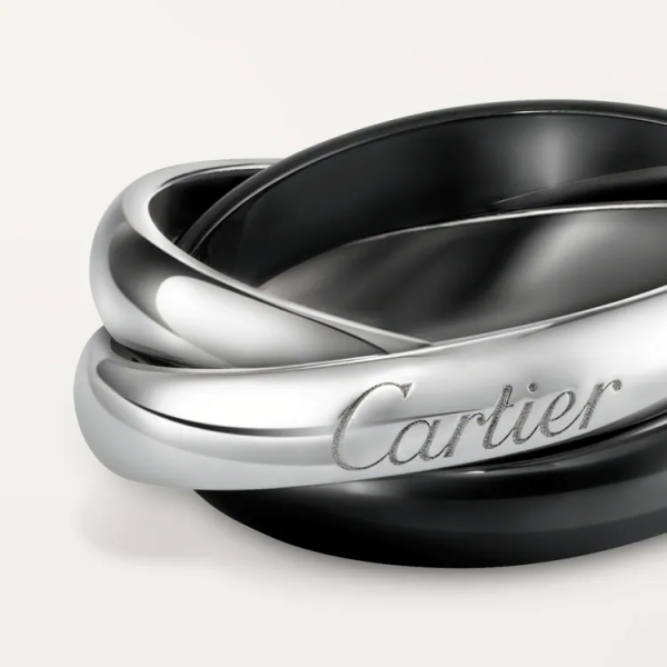 CARTIER TRINITY RING, CLASSIC CERAMIC - Image 3