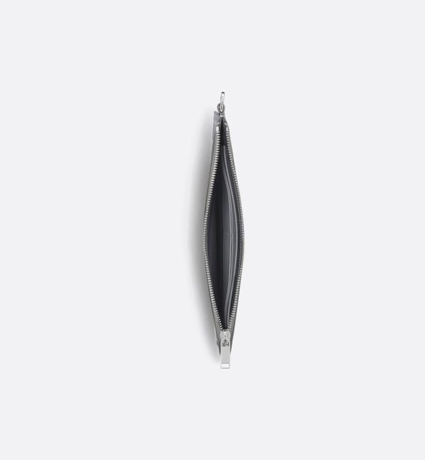 DIOR A5 Pouch Gray Diamond Canvas - Image 2