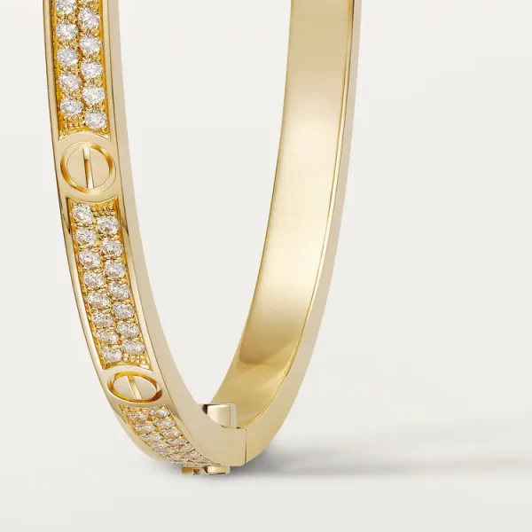 CARTIER LOVE BRACELET, SMALL MODEL, PAVED - Image 7