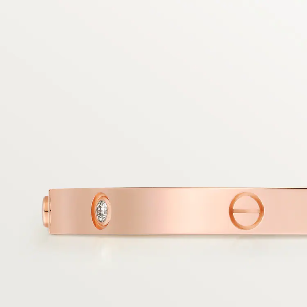 CARTIER LOVE BRACELET, SMALL MODEL, 6 DIAMONDS - Image 3