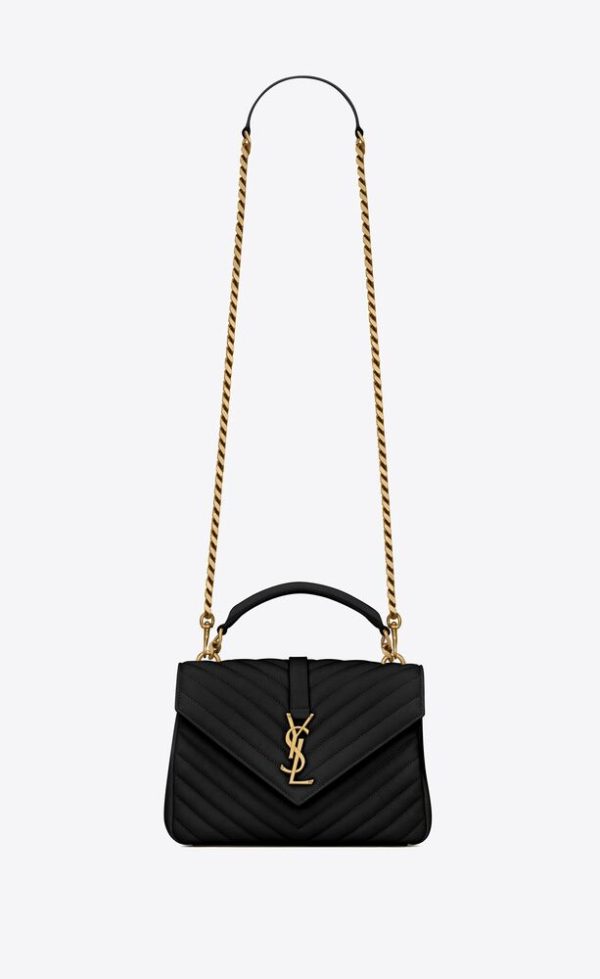 SAINT LAURENT COLLEGE MEDIUM IN QUILTED LEATHER