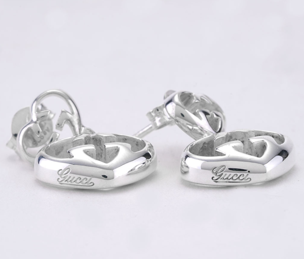 GUCCI Love Britt G Heart Earrings in SiLVer - Image 4