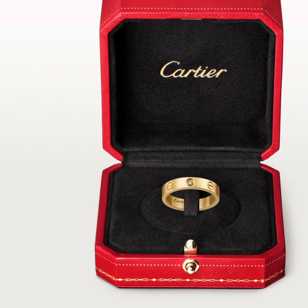 CARTIER LOVE WEDDING BAND, 1 DIAMOND - Image 7