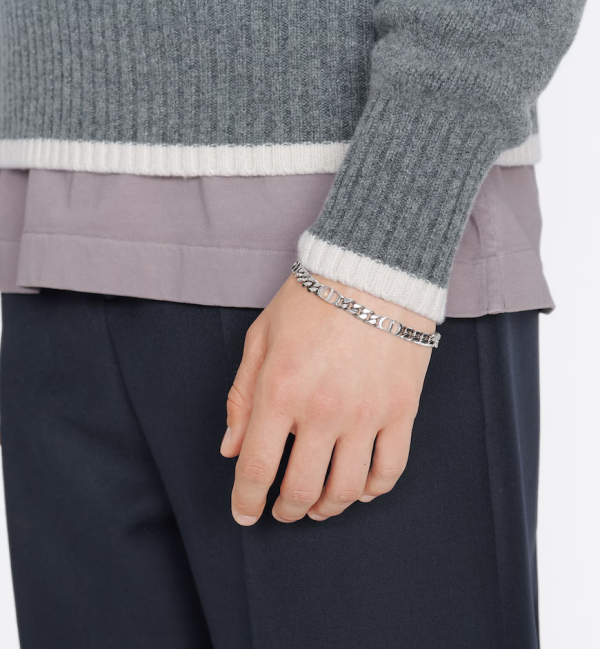 DIOR CD Icon Thin Chain Link Bracelet - Image 2