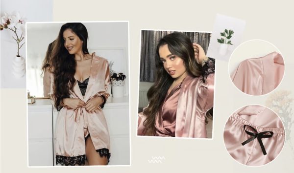 🔥LAST DAY SALE 49% OFF 🔥Valentine's Day 4 sets of lace satin sling pajamas set🌹 - Image 8