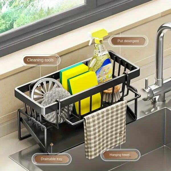 🛒Stainless Steel Kitchen Sink Storage Rack - Image 8