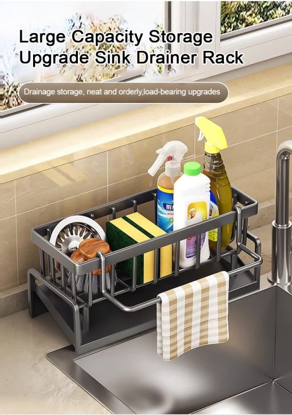 🛒Stainless Steel Kitchen Sink Storage Rack - Image 10