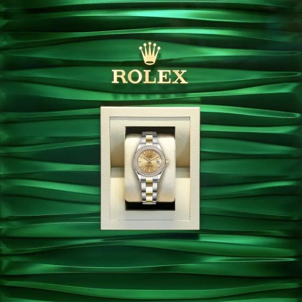 Rolex Lady-Datejust 28, Oystersteel and 18k Yellow Gold, Ref# 279383RBR-0002 - Image 5
