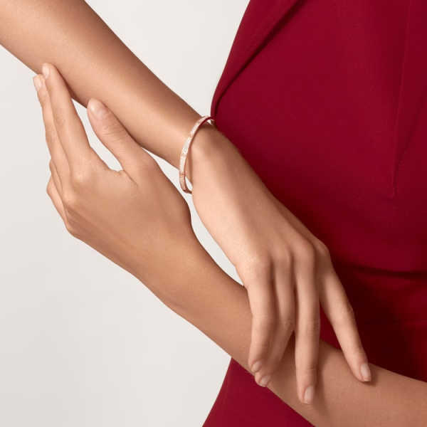 CARTIER LOVE BRACELET, SMALL MODEL, PAVED - Image 6