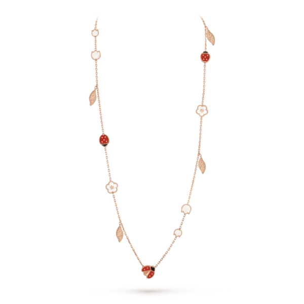 Van Cleef & Arpels Lucky Spring long necklace, 15 motifs
