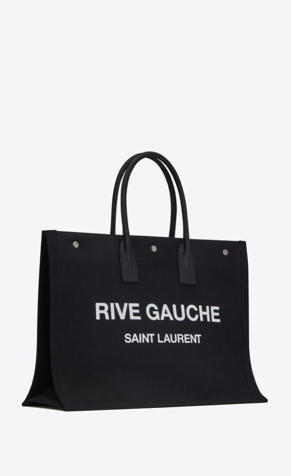 SAINT LAURENT RIVE GAUCHE TOTE IN CANVAS - Image 2