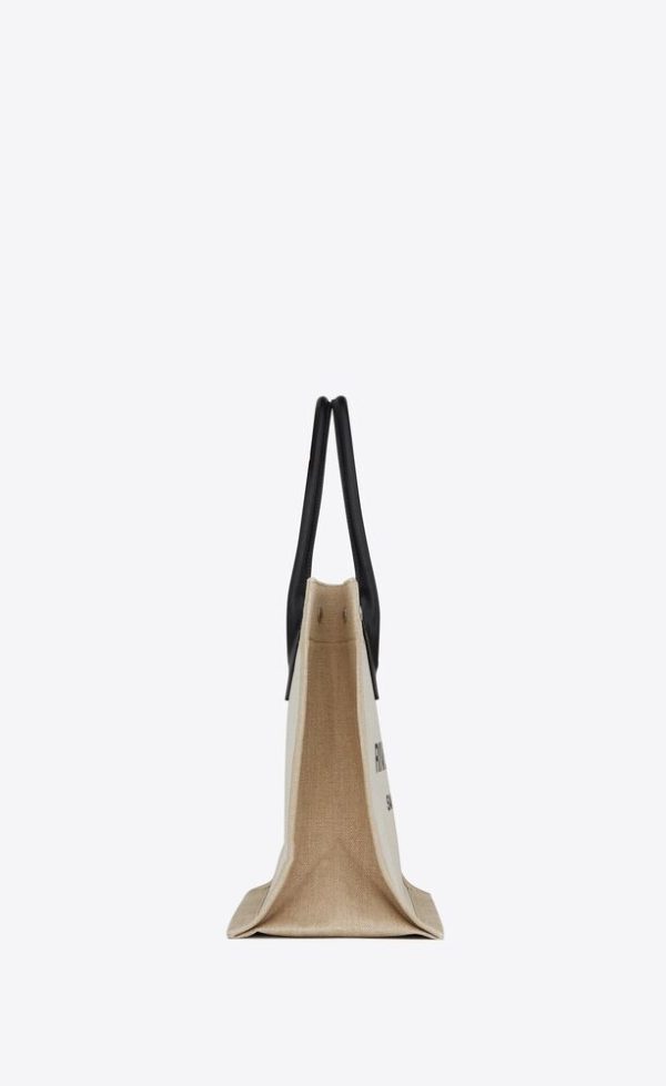 SAINT LAURENT RIVE GAUCHE TOTE IN CANVAS - Image 4