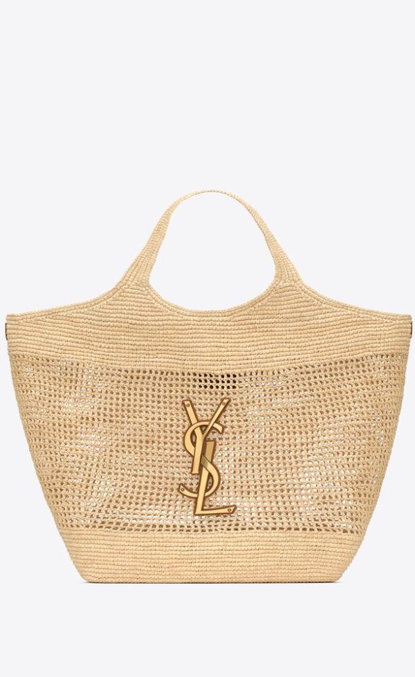 SAINT LAURENT ICARE IN RAFFIA - Image 4
