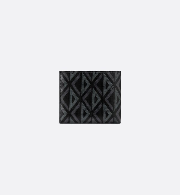 DIOR Bifold Wallet  Black CD Diamond Canvas - Image 3