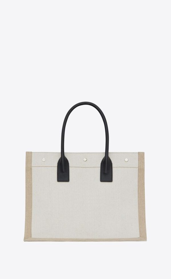 SAINT LAURENT RIVE GAUCHE TOTE IN CANVAS - Image 3