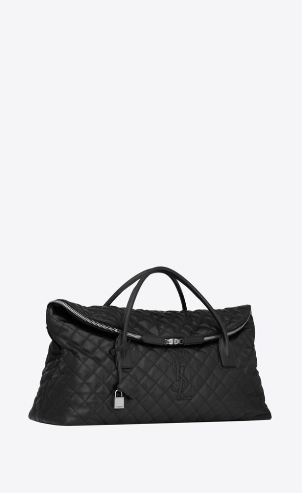 SAINT LAURENT ES GIANT TRAVEL BAG IN QUILTED LEATHER - Image 4