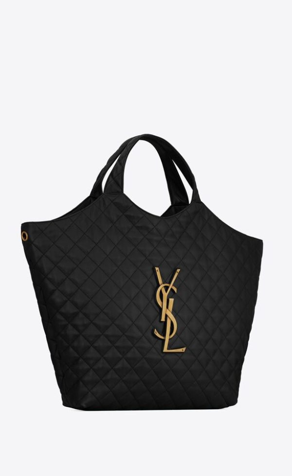 SAINT LAURENT ICARE MAXI SHOPPING BAG IN QUILTED LAMBSKIN - Image 3
