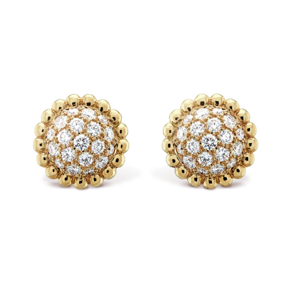 Van Cleef & Arpels Perlee diamonds earrings