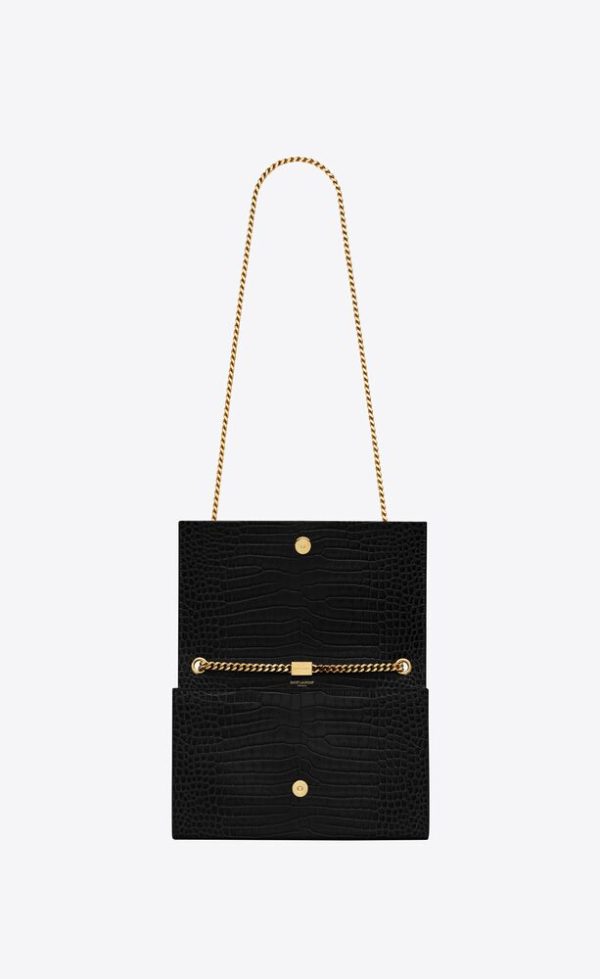SAINT LAURENT KATE MEDIUM TASSEL IN CROCODILE-EMBOSSED LEATHER - Image 2