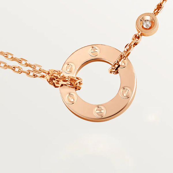 CARTIER LOVE NECKLACE, 2 DIAMONDS - Image 2