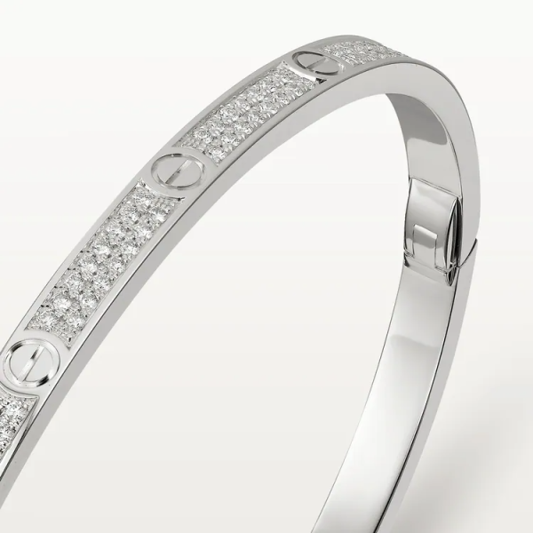 CARTIER LOVE BRACELET, SMALL MODEL, PAVED - Image 5