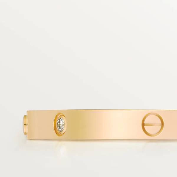 CARTIER LOVE BRACELET, SMALL MODEL, 6 DIAMONDS - Image 6