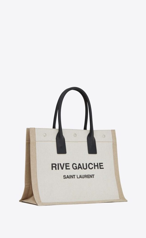 SAINT LAURENT RIVE GAUCHE TOTE IN CANVAS - Image 2