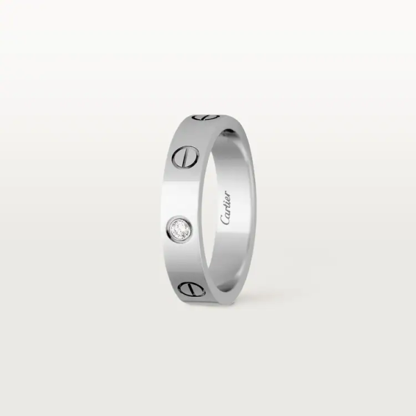 CARTIER LOVE WEDDING BAND, 1 DIAMOND - Image 3