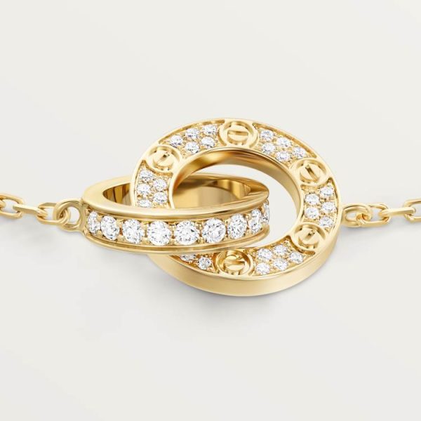 CARTIER LOVE BRACELET, DIAMOND-PAVED 18K YELLOW GOLD - Image 3