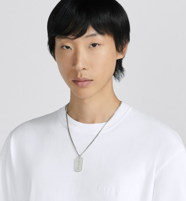 DIOR CD Couture Plate Pendant Necklace - Image 2